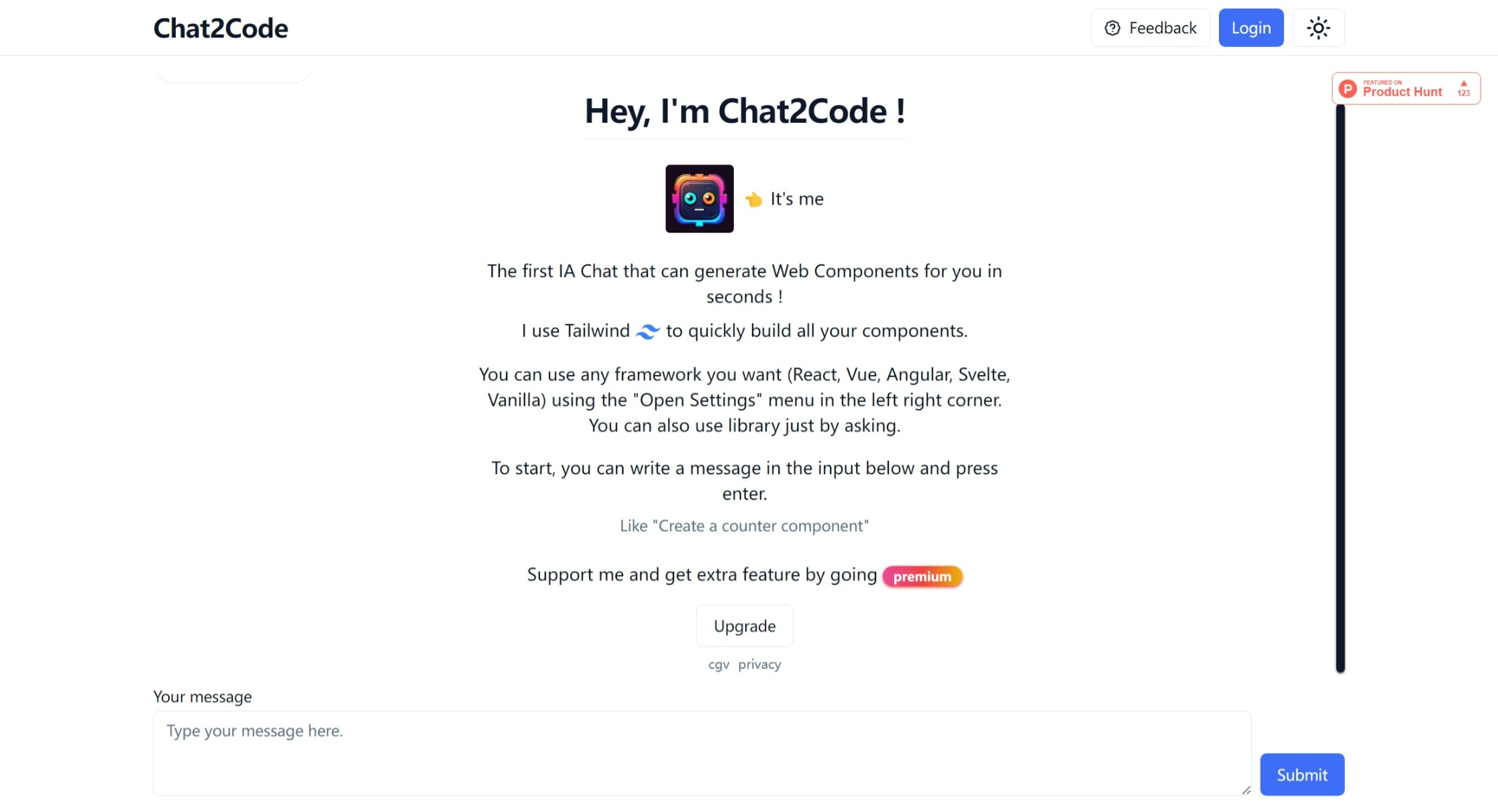 Chat2Code
