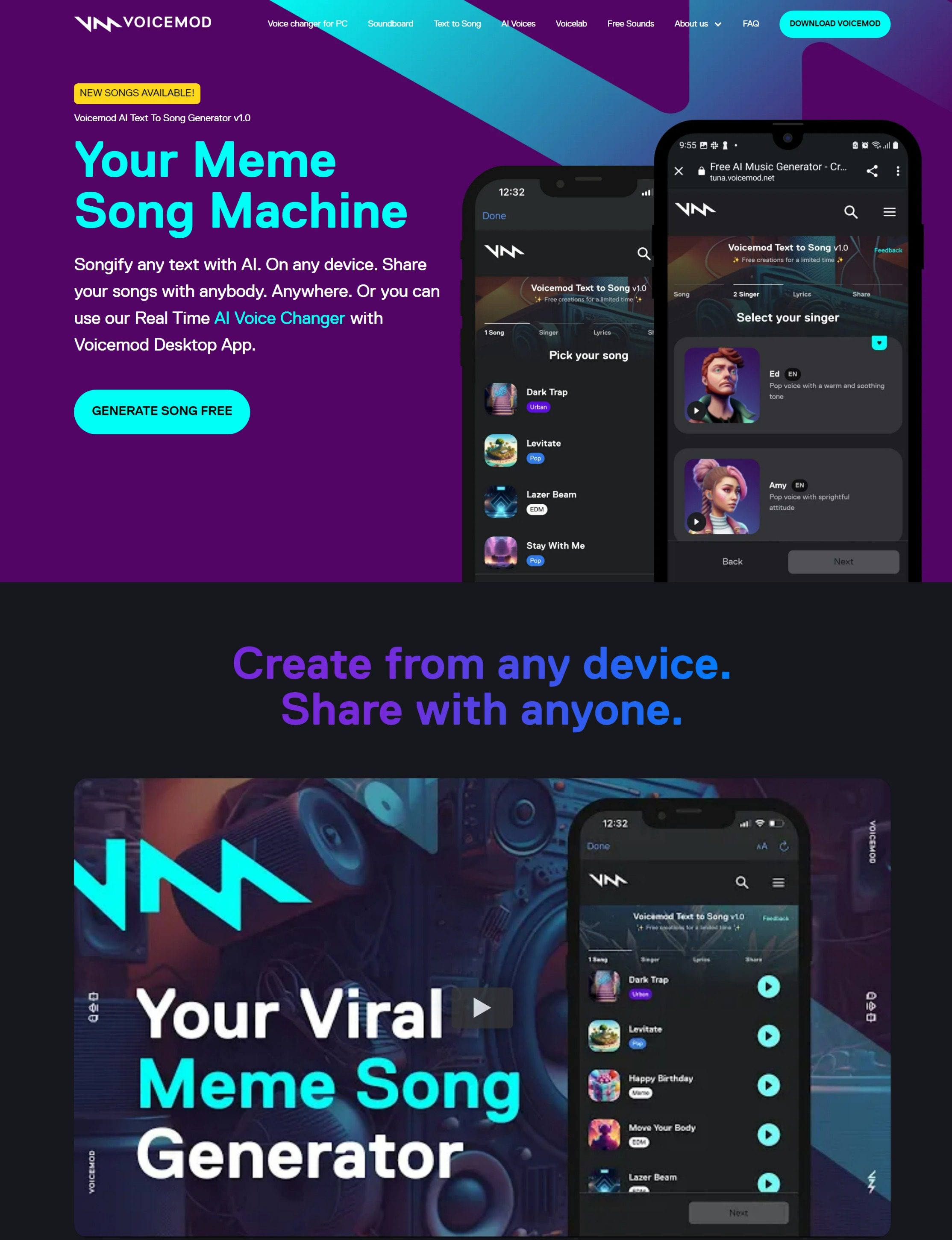 Voicemod Text to Song